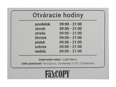 Tabuľky a menovky