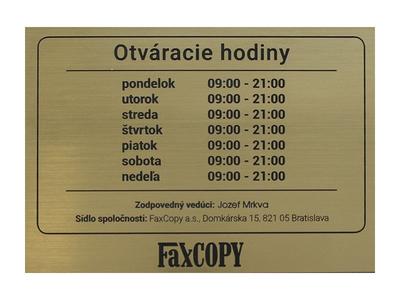 Tabuľky a menovky