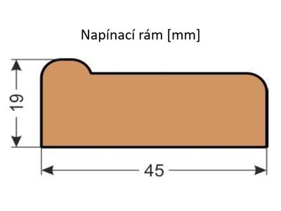 Fotohodiny na plátne so skrytým rámom