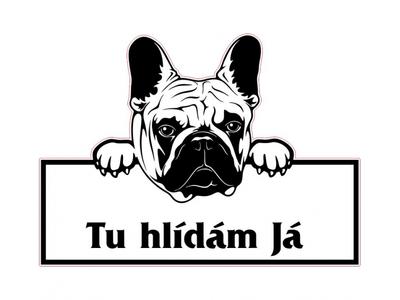 Tabulka s motivem psa