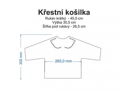 Křestní košilka s vlastním potiskem